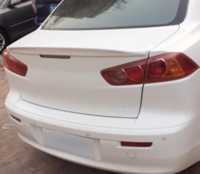 Rear Spoiler Wing For 2008-2017 Mitsubishi Lancer Evolution EVO Glossy White 4DR