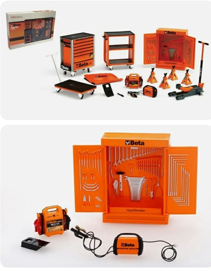PREZZO AFFARE! Tsm Model Beta miniature tool Kit garage 1/18 NUOVO! per diorama - Immagine 4 di 4
