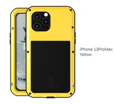 LOVE MEI Gorilla Glass Metal Case Cover Screen Protector fr iPhone 15 16 Pro Max