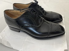 Churchs Royal Tweed Mens Brogue Black Shoes Benchcrafted In England Sz US 8.5