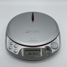 Sony D-NE511 CD Walkman Atrac 3 plus MP3 CD Player Discman Silver Red In EXC