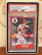 PSA10 Shohei Ohtani 2022 Topps Chrome Red Refractor Auto /5 Rare Card From Japan