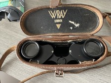 Wray London  8x30 military binoculars with original leather case