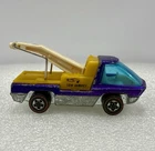 Hot Wheels Redline TOW TRUCK Purple White Interior Heavyweights 1969