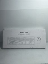 New Wireless Keyboard Mouse Black Damaged Box