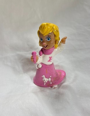 Vintage Brittany Chipette Figure   Alvin & The Chipmunks   Pink Dress   1990s PV