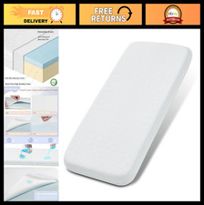 Dual Sided Gel Memory Foam Baby Bassinet Mattress Pad 33" x 20" with Soft Tencel