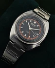 Vintage Seiko World Time 6117-6400 Automatic Date Black Dial 41mm