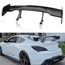 For Hyundai Genesis Coupe 46 Gt Style Adjustable Rear Trunk Spoiler Wing Black