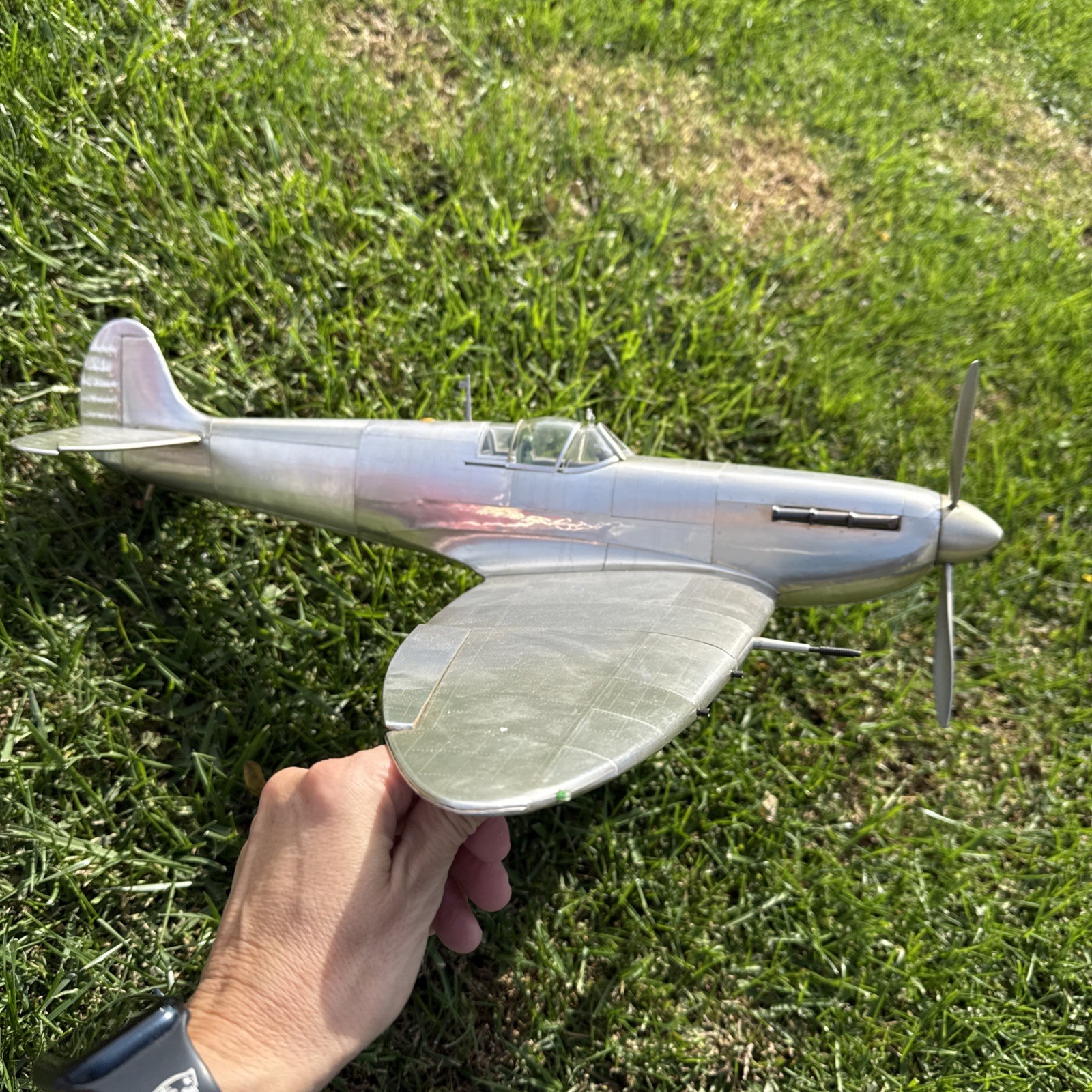 Spitfire Fighter Plane Model AP456 1/15 Scale Made From Aircraft Aluminum