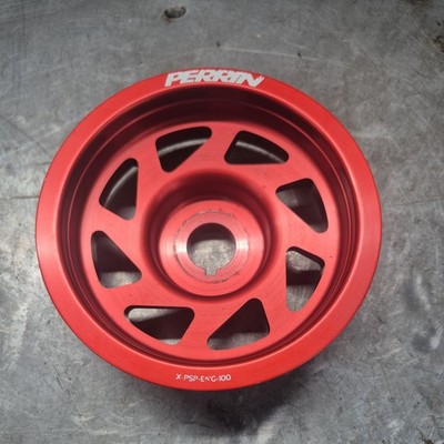2005 SUBARU WRX STI EJ257 2.5L PERRIN RED CRANK PULLEY X-PSP-ENG-100