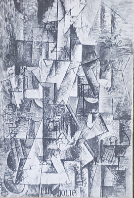 Ma Jolie (Woman With A guitar), Pablo Picasso, Magic Lantern Glass Slide
