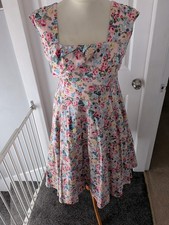 Lil Miss Vintage Pink Floral Dress  Size 18