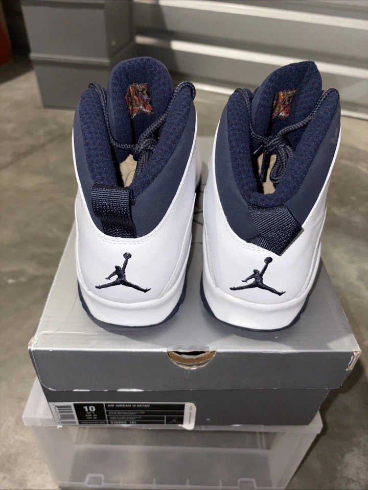 Tamanho 10 EUA - Air Jordan 10 retrô 2005 azul gelo nunca usado - Imagem 4 de 4