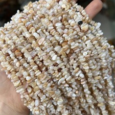 30 Inch 3-5mm High Quality Natural Grey Shell Chip Beads for Jewelry Making DIY