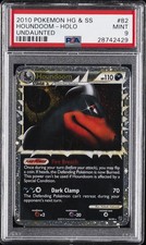 2010 POKEMON HEARTGOLD & SOULSILVER UNDAUNTED #82 HOUNDOOM-HOLO PSA 9