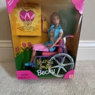 Vintage Mattel Share a Smile Becky Doll 11 in Special Wheelchair 15761 Boxed