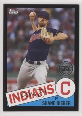 2020 Topps 1985 Topps Baseball Black /299 Shane Bieber #85-40 0c6