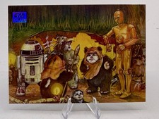 2025 Topps Star Wars Chrome Galaxy Refractor The Ewoks Join the Fight #28