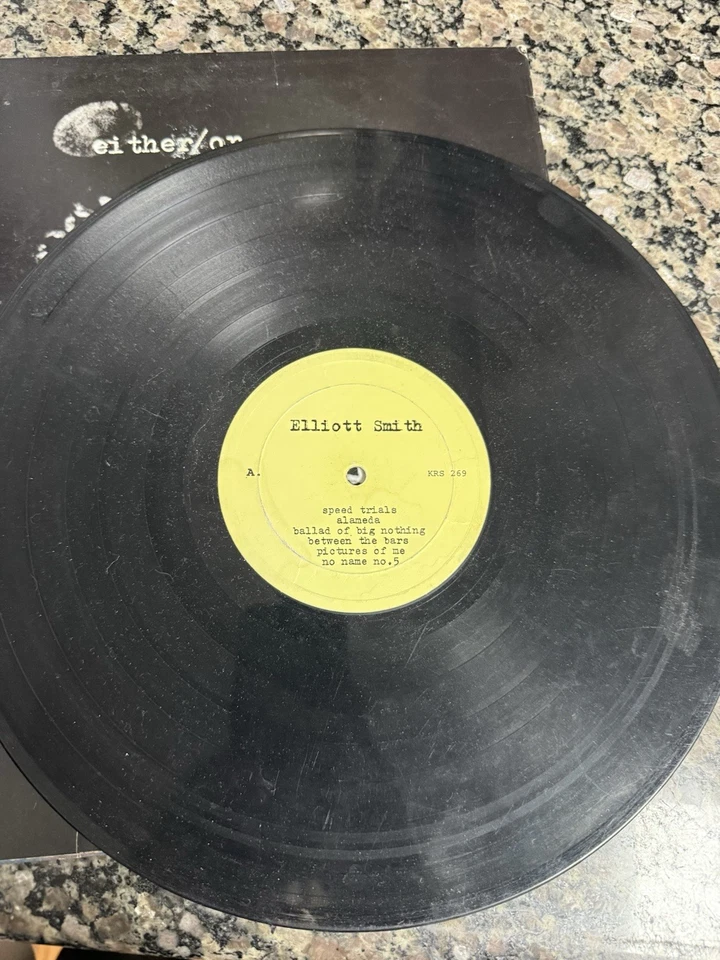 Elliot Smith Either/or LP (KRS 269, 1997) Indie Rock, First Edition - Image 2 of 4