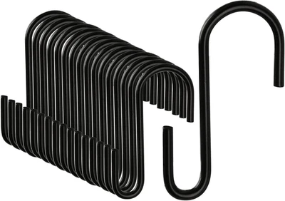 20 St�Ck S Haken Schwarz, Edelstahl Haken Zum Einh�Ngen, S Hacken Klein S - Bild 1 von 4