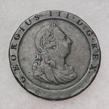 1797 CARTWHEEL PENNY – GEORGE III – BRITANNIA – RARE EARLY INDUSTRIAL ERA COIN
