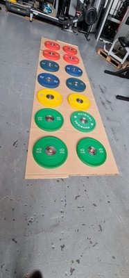 250 Kg Tufftech Bumper Plate RESTPOSTEN kommerzielle Fitnessgeräte 