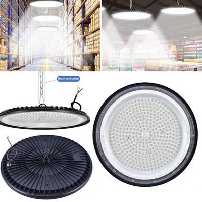 100-300W UFO LED Hallenbeleuchtung Industrielampe High bay Hallenstrahler IP65