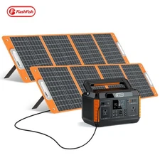 Flashfish 560W 520Wh Solar Power Generator Optional With Solar Panel 100W 18V 