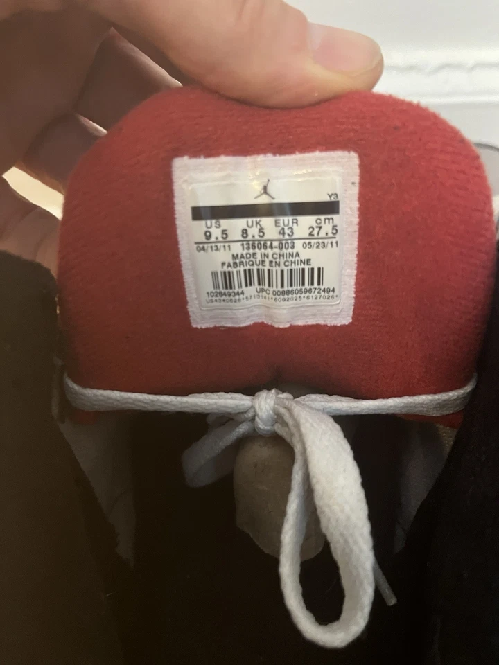 Nike Air Jordan 3 Retro Stealth 136064-003 Talla 9.5 2011 Foto 4 de 4