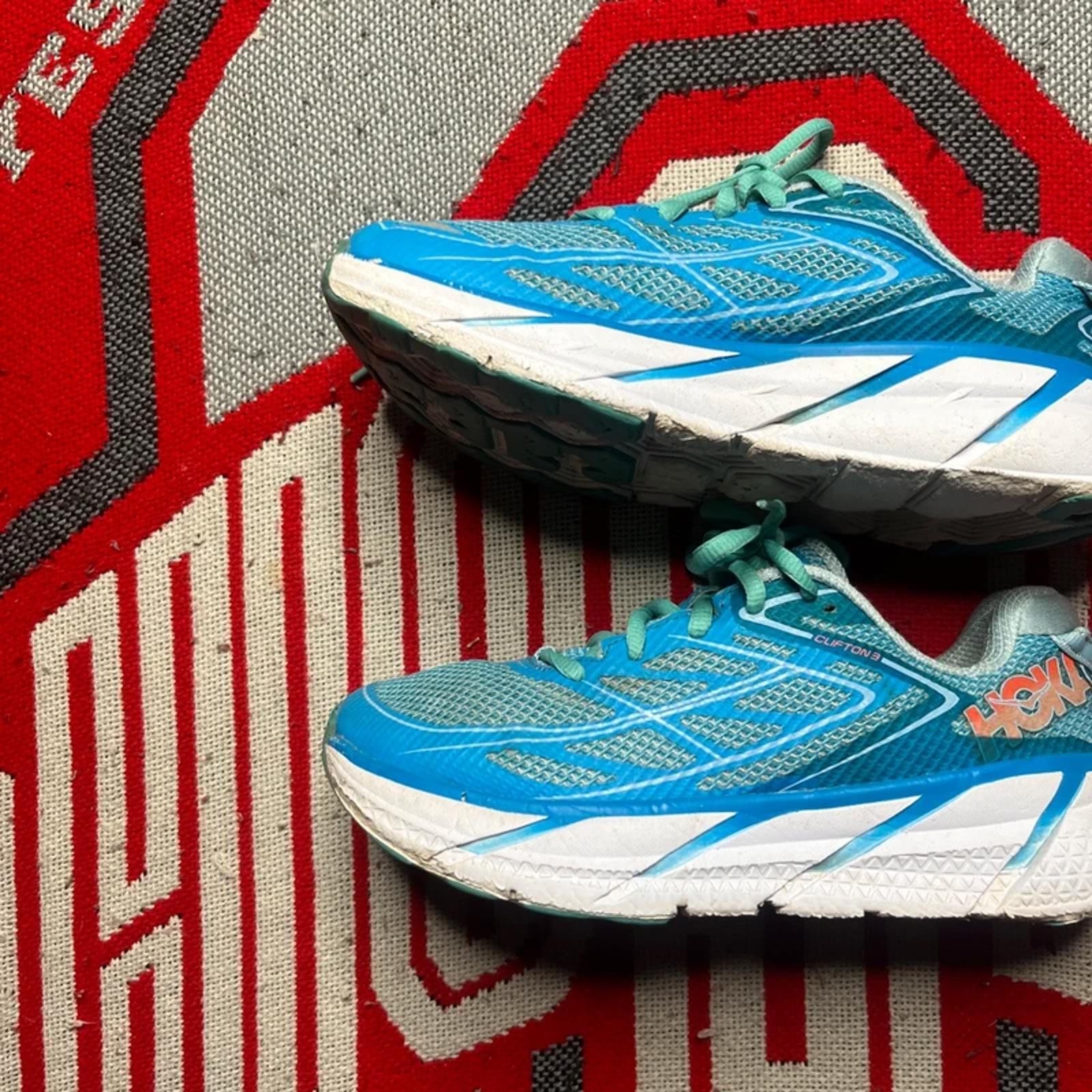 Hoka Clifton 3’s Women’s Blue Running Trainers | UK Size 5 image 2