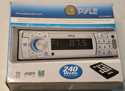 Pyle AM/FM USB Bluetooth In-Dash Marine Digital Media Receiver
