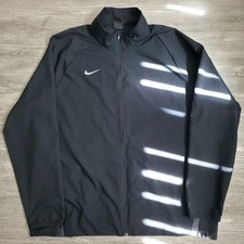 Nike Dri-Fit Versatile Jacket Zip Up Collared Warm Up Gym Mens Size XXL Black