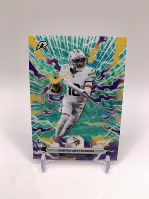 Justin Jefferson 2025 Topps Resurgence #65 AQUA SURGE /250 - VIKINGS 🔥