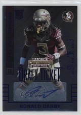 2015 Contenders Draft Picks College Ticket Blue Foil Ronald Darby #272 Auto 0t08