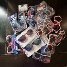 Lot Of 15 Fun Patriotic Kids Sun Glasses