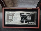 4 oz Silver Bar - Random Year $100 Bill (w/Box & COA)