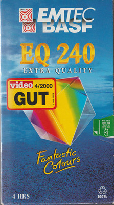 Emtec BASF EQ 240 VHS Video Cassette - Extra Quality Fantastic Colours - Neu OVP
