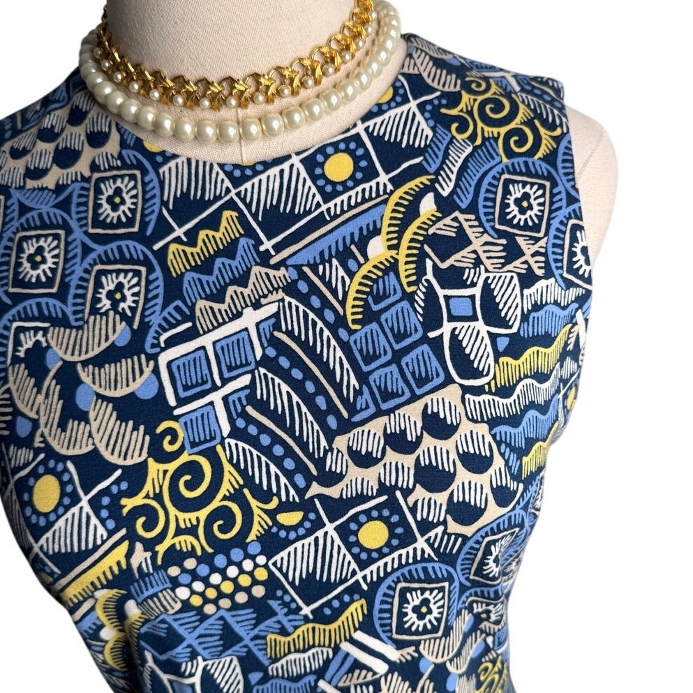 J. McLaughlin Talavera Devon patterned sheath dre… - image 5