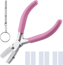 Double Nylon Jaw Pliers 5 in Jewelry Tool with 3 Replacement Tips  Screwdriver