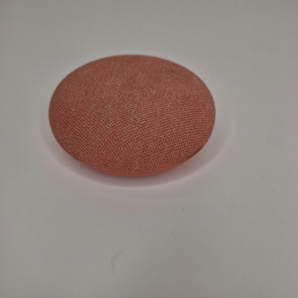 Nest Mini H2C 2nd Generation Smart Home Speaker Coral Pink Orange | Tested - Image 4 of 4