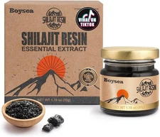 Boysea Pure Himalayan Shilajit Resin | 600 mg 80+ 1 Count (Pack of 1) 