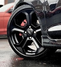 GENUINE Ford Fiesta Ecoboost St180 Alloy Wheels X4 Mk7 GLOSS Black 17 Inch