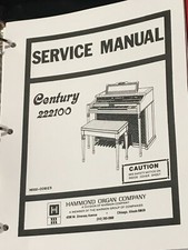 Hammond Organ Service Manual Century 222100