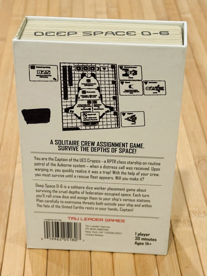 Tau Leader Games - Deep Space D-6 - Solitaire Game NEW - Image 4 of 4