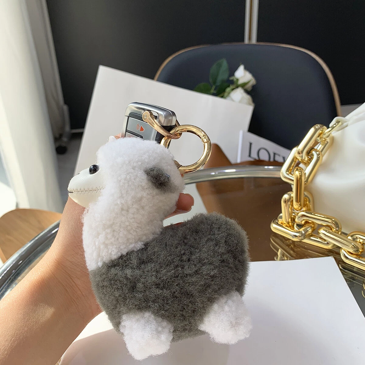 Fluffy hotsell sheep keyring