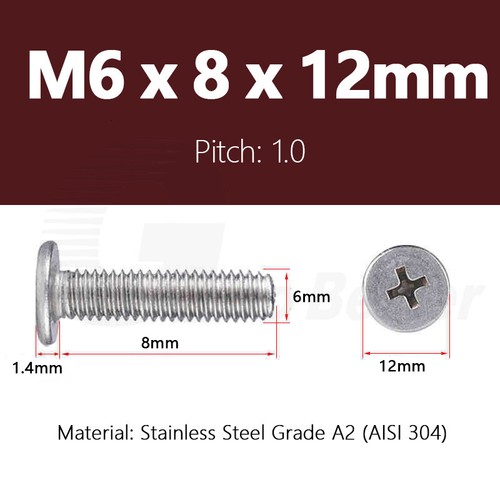 M2-M8 Phillips Thin Wafer Flat Head Low profile Screws Bolts Stainless Steel A2 - Picture 104 of 125