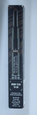 SMASHBOX BROW TECH TO GO PENCIL GEL DARK BROWN NEW in 0.10 OZ