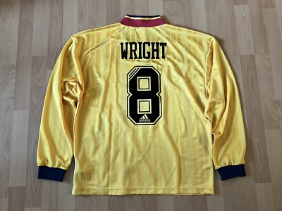 ウェア Arsenal 94 95 96 1994-95 Arsenal Away Shirt Wright #8 - 7