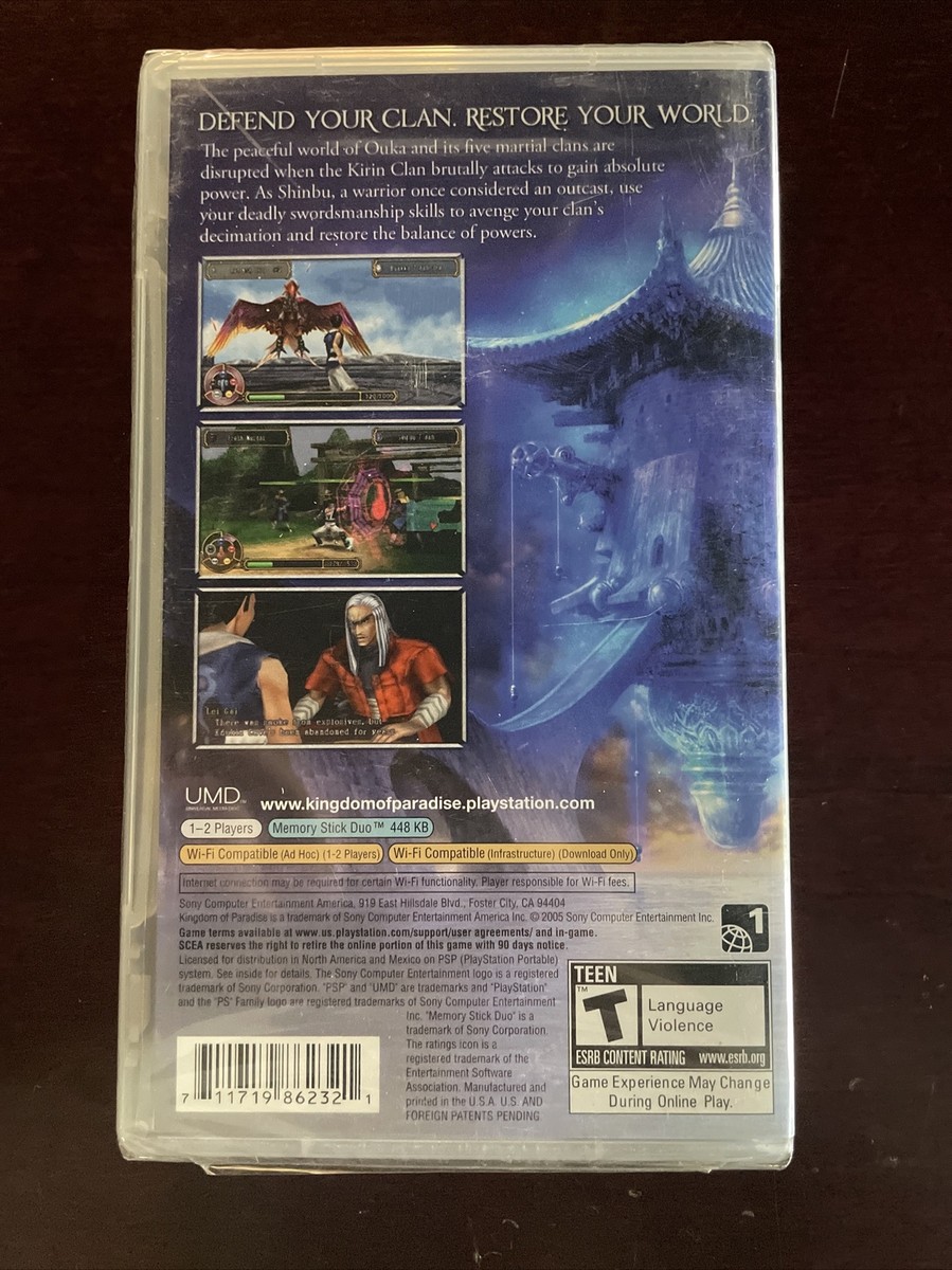 Kingdom of Paradise PSP (Brand New Factory Sealed US Version) Sony